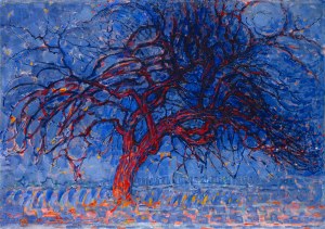 Mondrian -- Red Tree